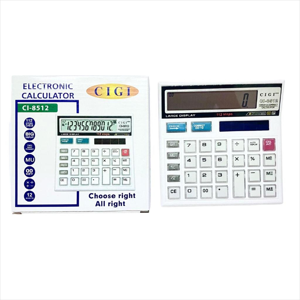 

(D) KALKULATOR CIGI CI-8512 [PCS]