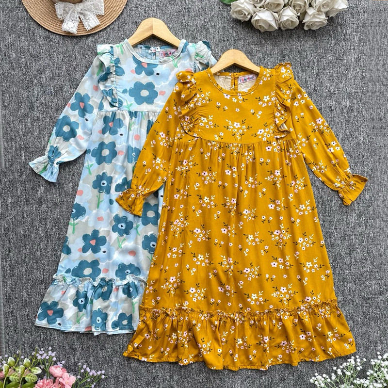 KFR84 2-7TH GAMIS ANAK LEBARAN RAYON GAMIS NAMIYA