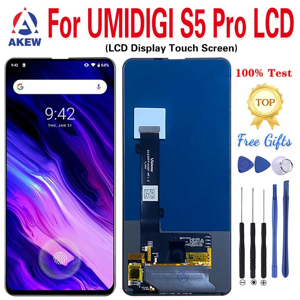 AKEW 6.39" Original For Umidigi S5 Pro LCD Display Umi S5 Pro Touch Screen UMIDIGI S5Pro Digitizer A