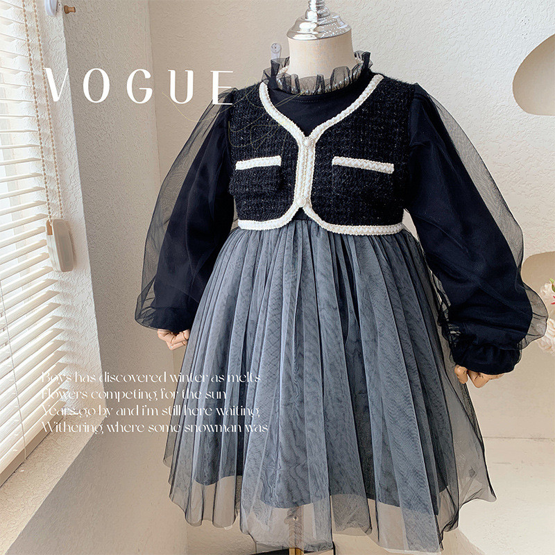 [PRINCESS ANAK]   Usia 0-4T dress anak perempuan baju anak perempuan baju chanel anak perempuan dres