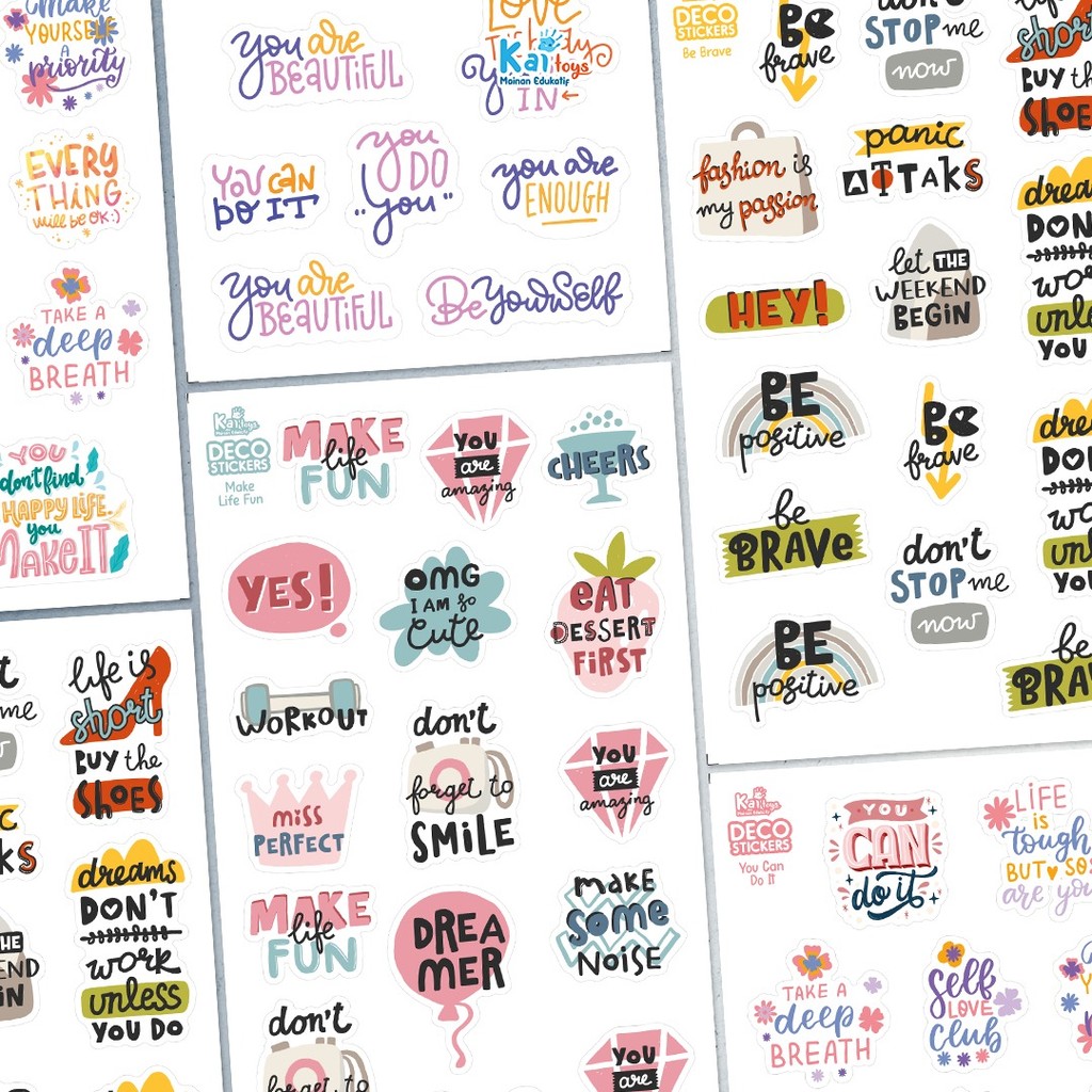 

Sticker Quotes Aesthetic / Stiker Self Love Club Journaling / Text Sticker Islami Bismillah Deco Life Quote Motivasi Penyemangat Reminder Diary Jurnal DIY Scrapbook Journal