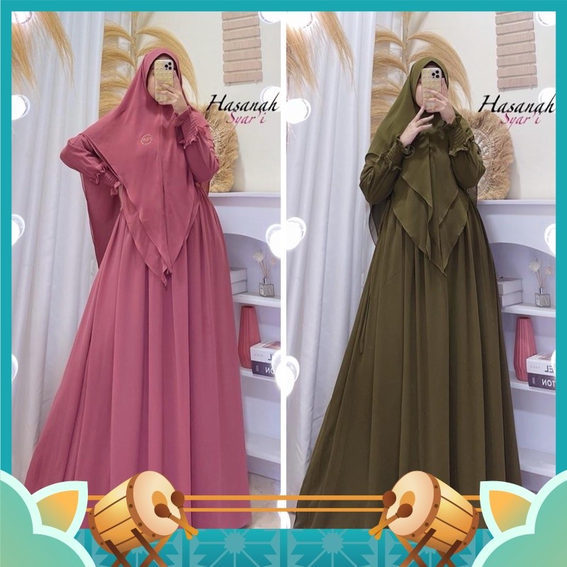 Gamis Modern Mewah Cantik Anggun bahan Premium Termurah / Gamis syari hasanah gamis jumbo & standar 