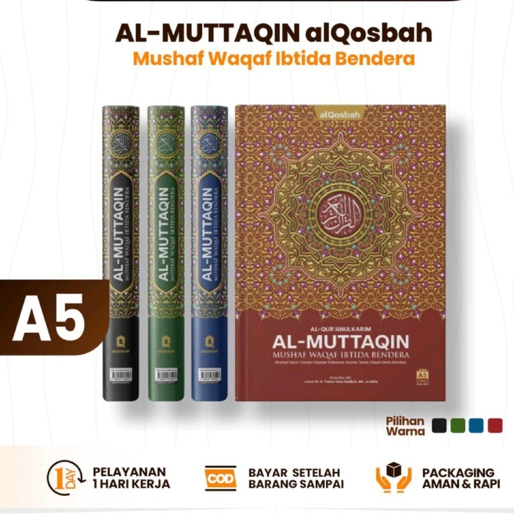 A5 | Alquran Al-Muttaqin Ukuran A5, Al-Quran Waqaf Ibtida, Al Quran Tilawah Tanpa Terjemahan