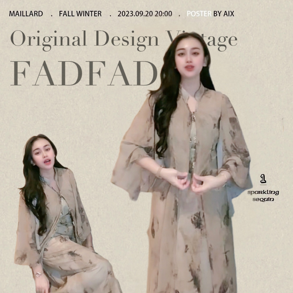 Set Hijab Paket Lengkap Dress Vintage | Dress Wanita Terlaris | Baju Pesta | Original By FADFAD | Gamis Crinkle | Longdress | Casual Terbaru | Baju | Dress Motif Bunga   | Coklat Vintage | Dress Sora Flower Baju Muslim Wanita