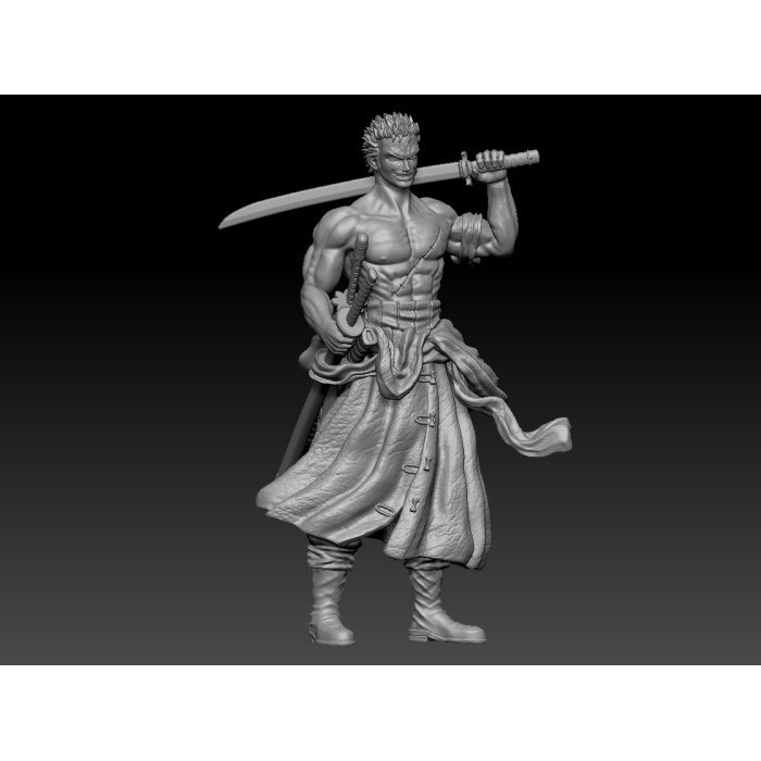 Figure Resin zoro 1 Skala 64 Miniatur Pajangan Diorama Diecast