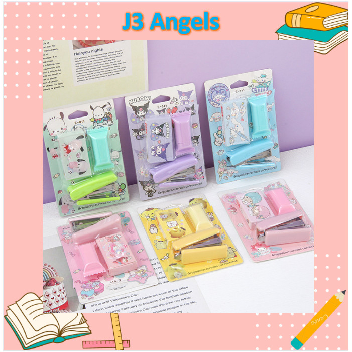 

J3 - Staples sanrio lucu hekter 3in1 Stapler karakter