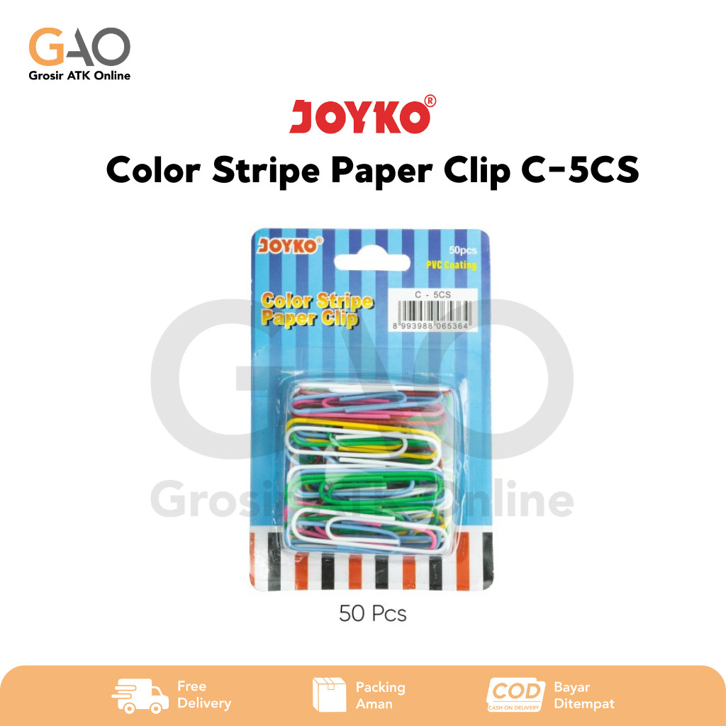 

Color Stripe Paper Clip Joyko C-5CS