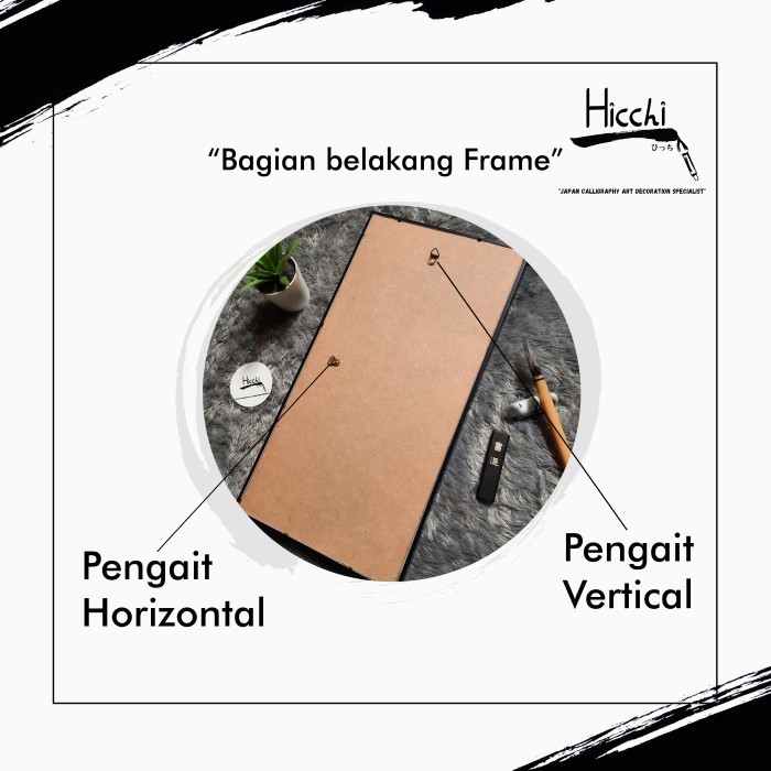 

PROMO!! -Hicchi-7 Keutamaan Bushido-Kaligrafi Jepang-Dekorasi-Block Frame - Antik, Meiyo