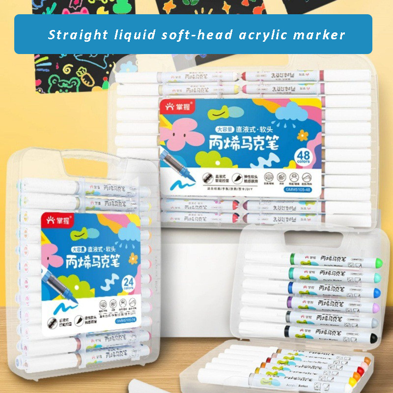 

Grasp Brand 12/24/36/48 Warna Set Marker Akrilik Pemula Seni Warna Cerah dan Tahan Air Tak Menyepi Kertas Diskon Eksklusif untuk Pembelajaran Seni