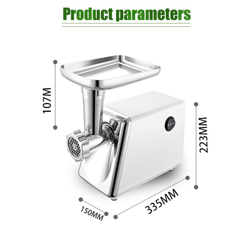 Mesin Giling Penggiling Daging Pengolah Listrik Bahan Makanan Stainless Steel Dengan Daya Besar