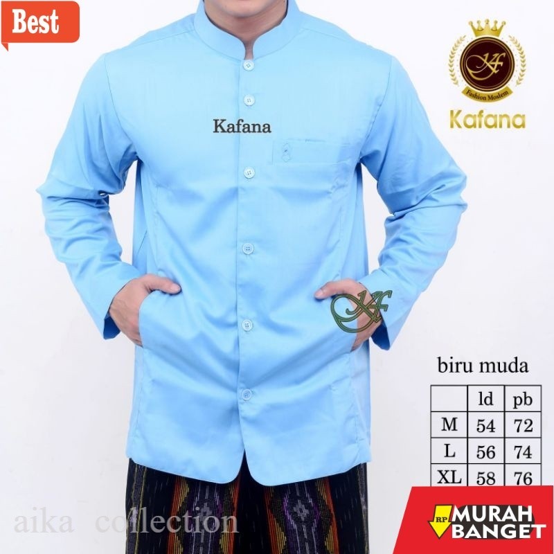 Baju timur tengah pria- Koko Haibah Semijas Pria Dewasa Original Semi jas Jasko Baju Koko Habaib Put
