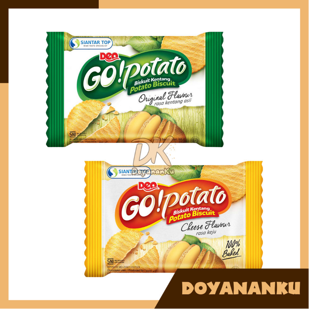 

go potato original dan keju 1 pack isi 10pcs