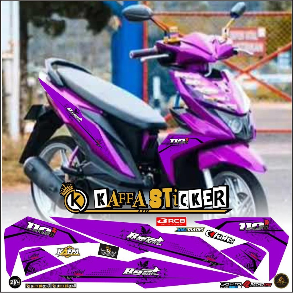 POLET Sticker Striping List Variasi Beat ESP/Street - Striping Variasi Beat ESP/Street List Ungu Sty