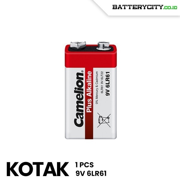 Baterai Camelion Alkaline 9V Battery Camelion 9V Alkaline Kotak - BB