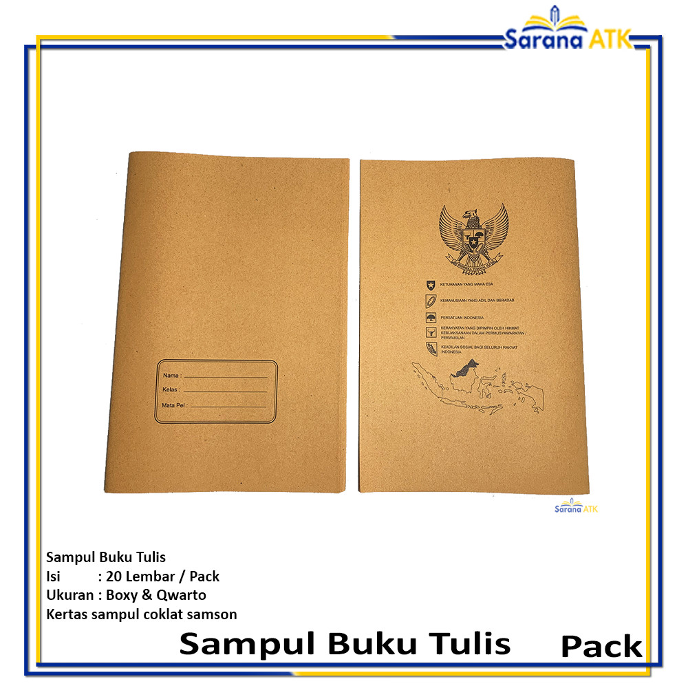 

Sampul Coklat Buku Kwarto Dan Boxy Cetakan Pancasila - Pack