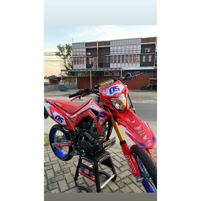 Decal crf premium decal crf merah decal crf viral