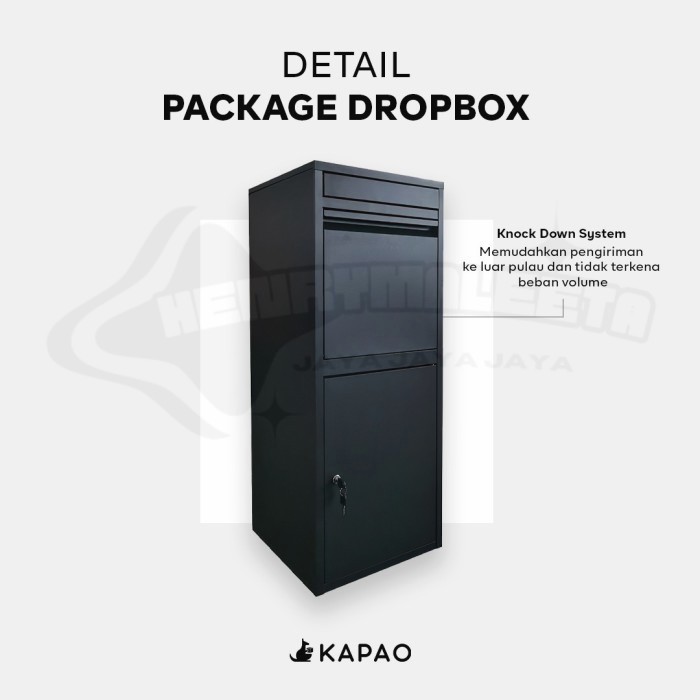 kotak paket rumah kotak paket paket Parcel lebaran paket ramadhan - Hitam Depan