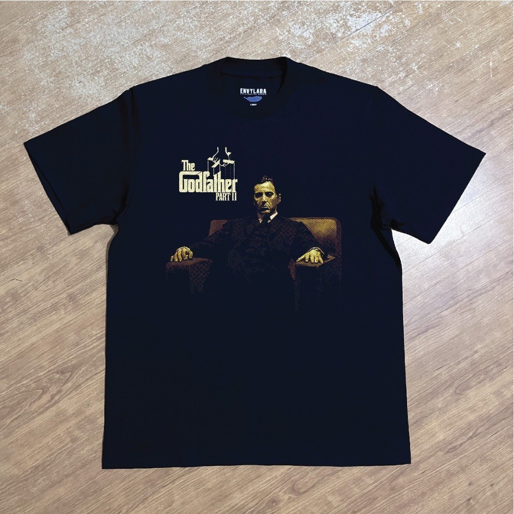 The Godfather Michael Corleone T-shirt Heavyweight Cotton Combad 16s Kaos Movie Film Bootleg Vintage