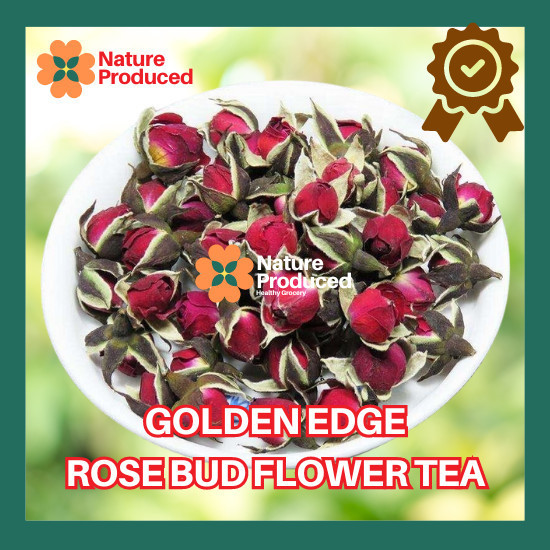 

Golden Edge Rose Bud Flower Tea Teh Bunga Mawar Emas Herbal Premium