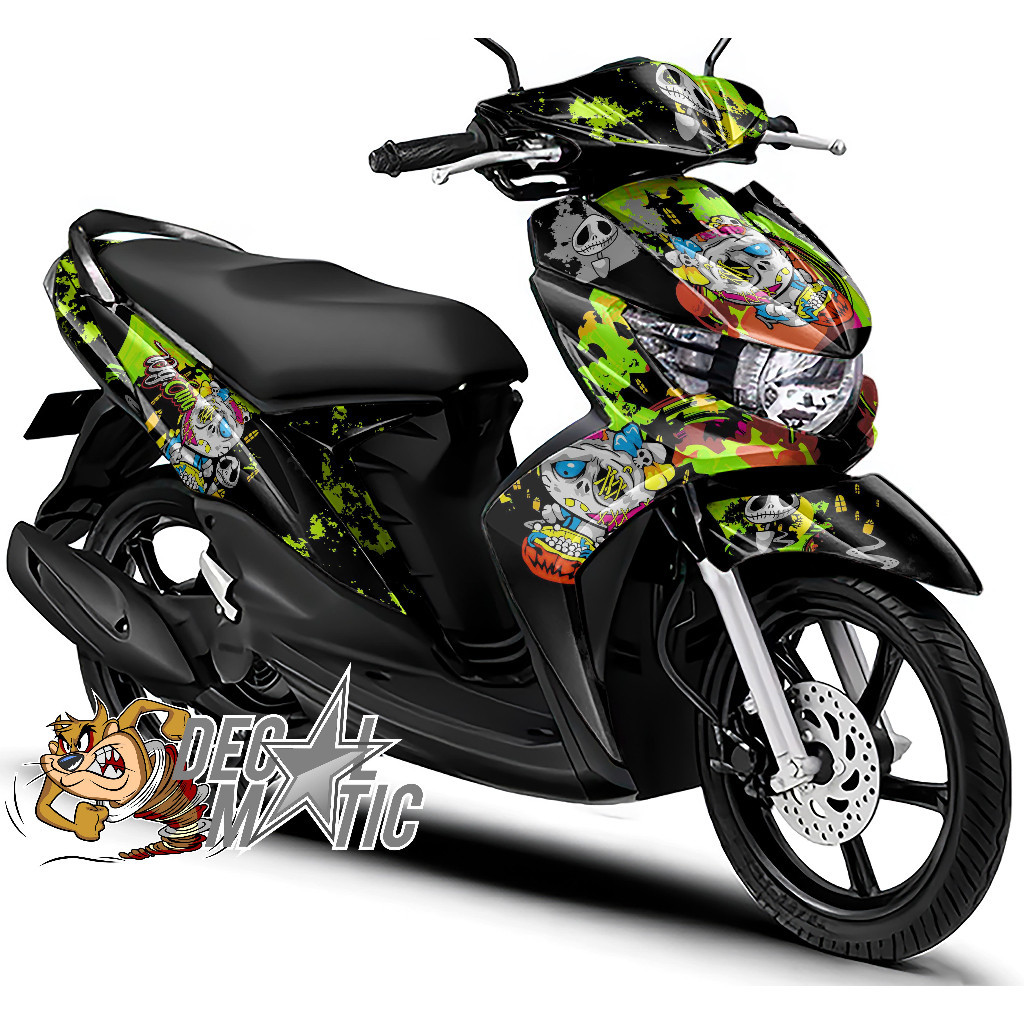 Decal Mio Soul Full Body Stiker Motor Mio Soul Full Body Sticker Soul GT  115 125 - Hello Kitty Zomb