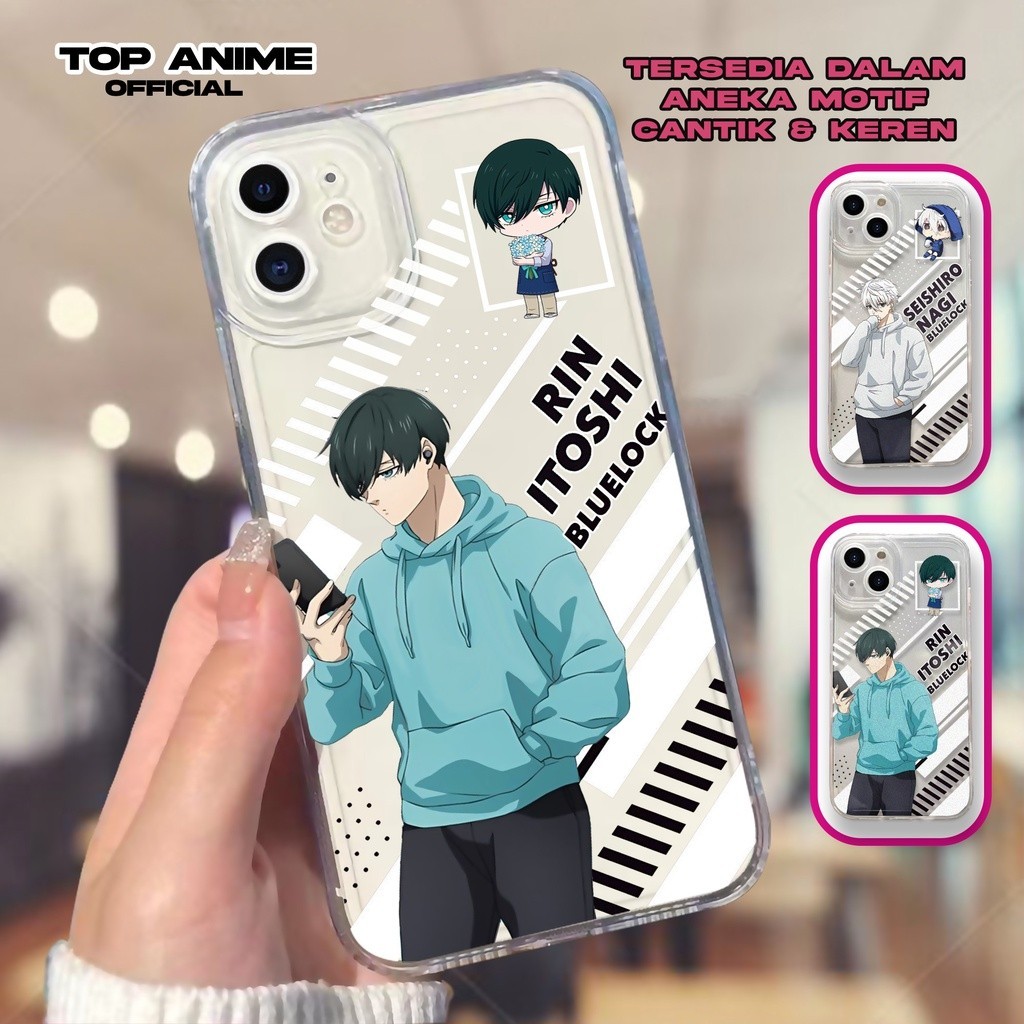 Softcase Bening Transparan Iphone 11 11PRO 12 12PRO X XS XR XSMAX 13 13PRO 11PROMAX TA154 Blue Lock 