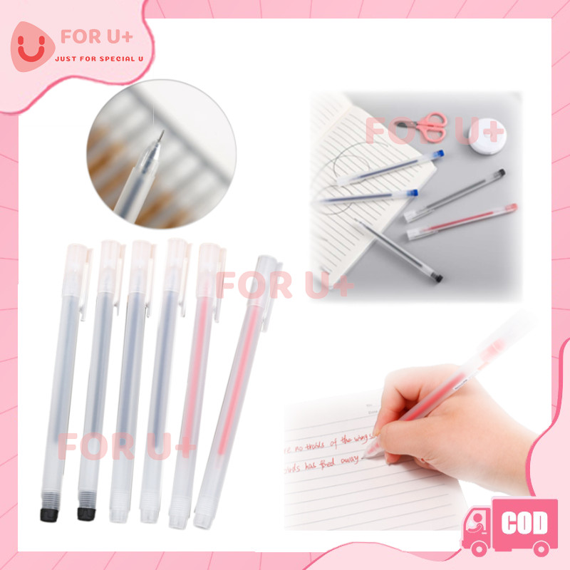 

Pena Transparant Pen Gel / Pulpen Transparant Gel 0.5mm / Pena Pen Tinta Gel Cair