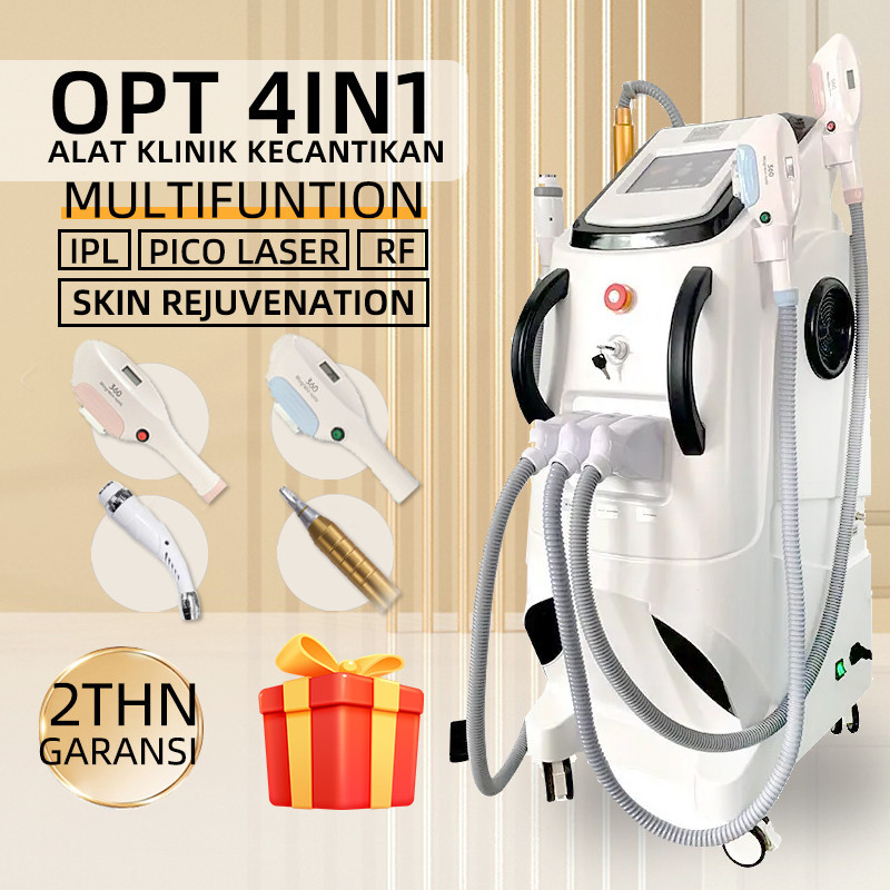 OPT 4in1 Pico laser alat RF Ipl Skin rejuvenation alat clinic kecantikan picosecond laser Painless p