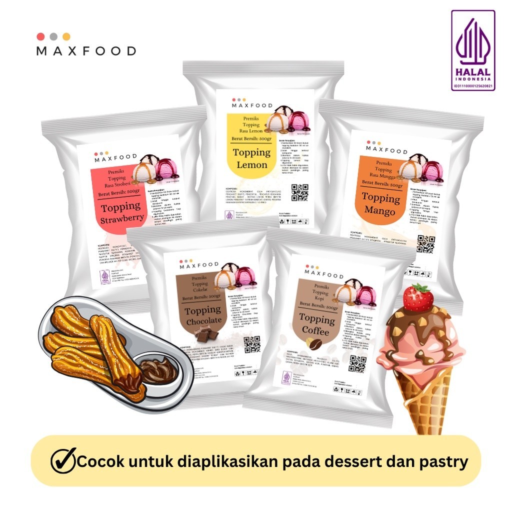 

Sample Topping Sauce All Varian 100 GR - (5packs)