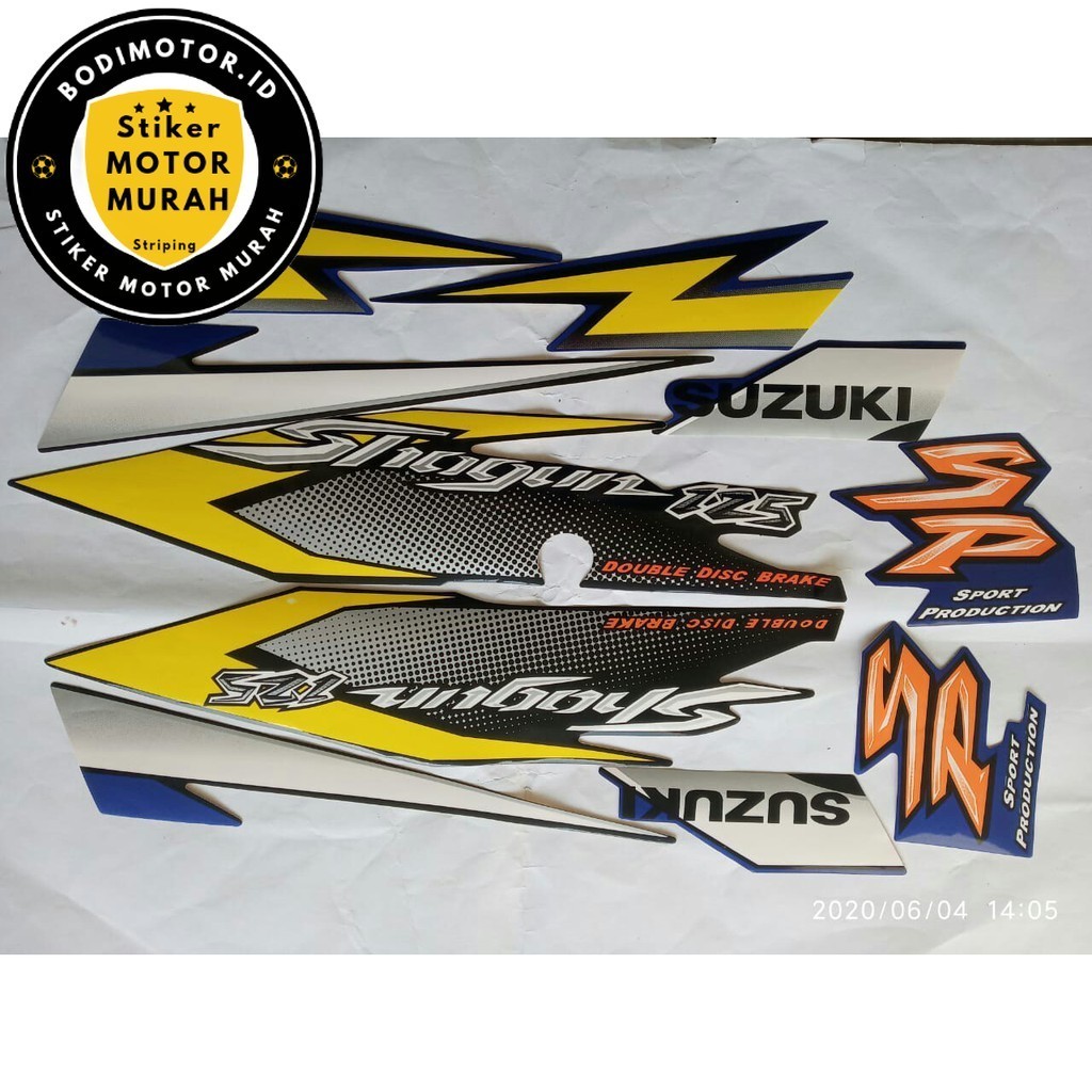 stiker striping shogun 125 sp 2006 biru