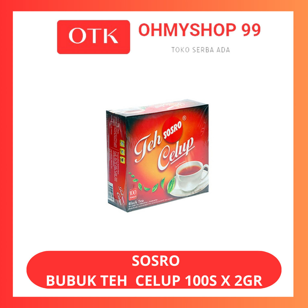 

SOSRO Bubuk Teh Black Tea Celup 100S