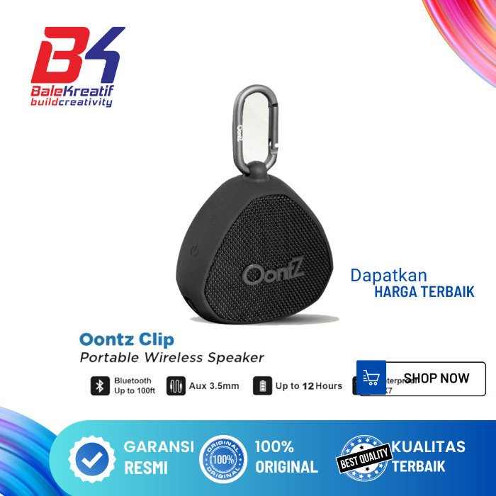 Speaker Oontz Clip Portable Wireless