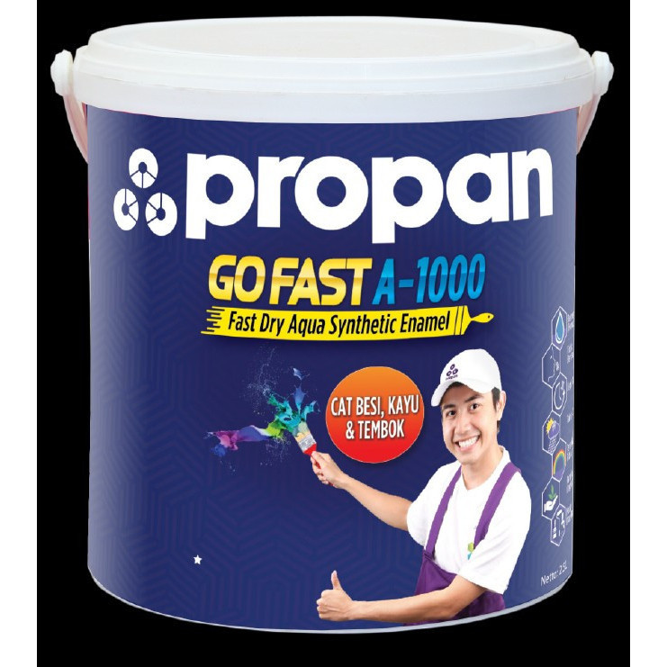 Propan Go-Fast 1kg/ Cat Kayu / Cat Besi / Cat Tembok Water Based / cat propan