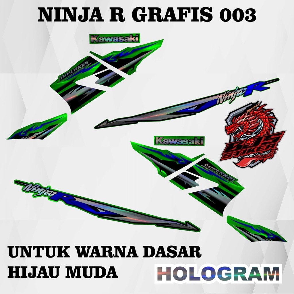 striping ninja r - striping sticker stiker polet lis HOLOGRAM ninja r variasi grafis 003