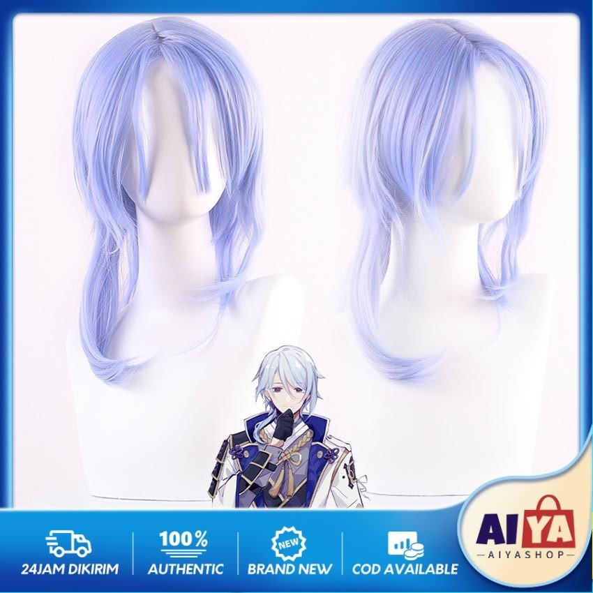 Genshin Impact Kamisato Ayato Cosplay Wig Heat Resistant Synthetic Ayaka Brother Ayato Wigs