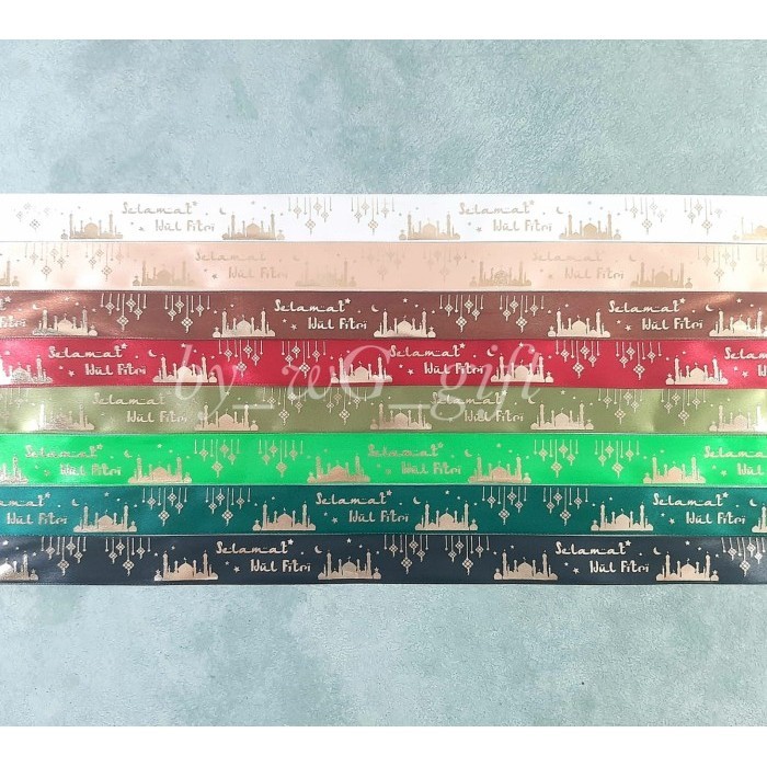 

Pita Idul Fitri - Selamat Idul Fitri ; Lebar 2.5 cm