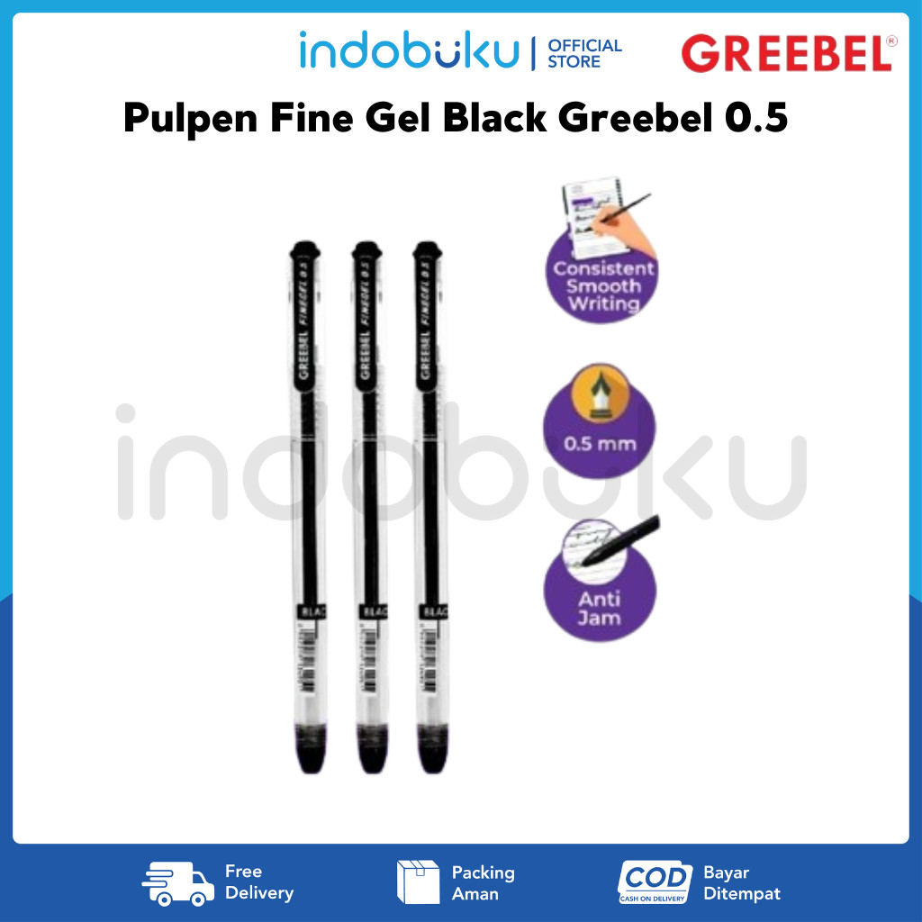 

Pulpen FineGel Greebel 0.5 Black (1Pcs)