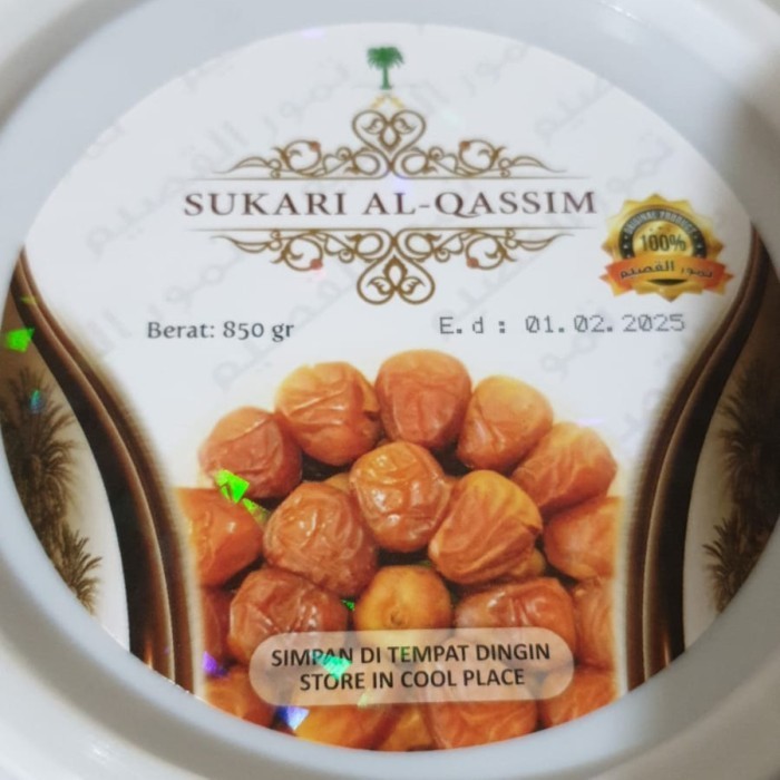 

ATX Kurma Sukari Al Qossim Super Premium Kemasan Ember Berat Bersih 750gr