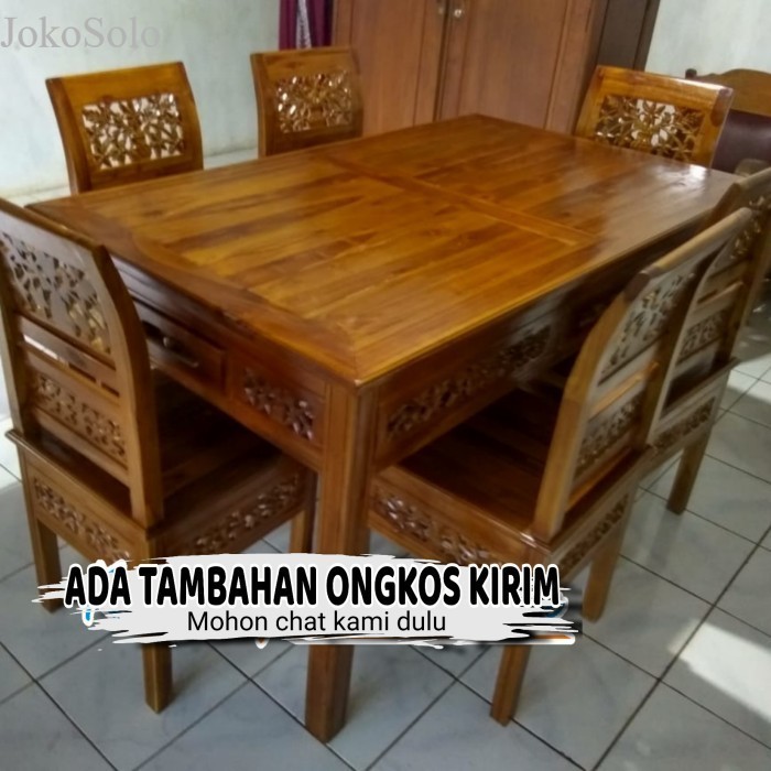 

meja makan kayu jati meja makan ukir termurah murah