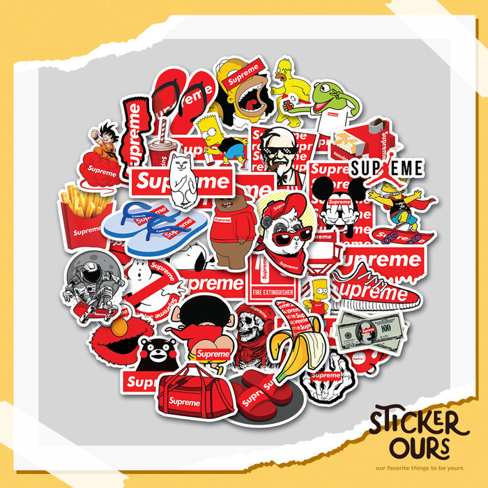 

STICKER PACK SUPREME | STIKER TUMBLER | STIKER LAPTOP KOPER HELM