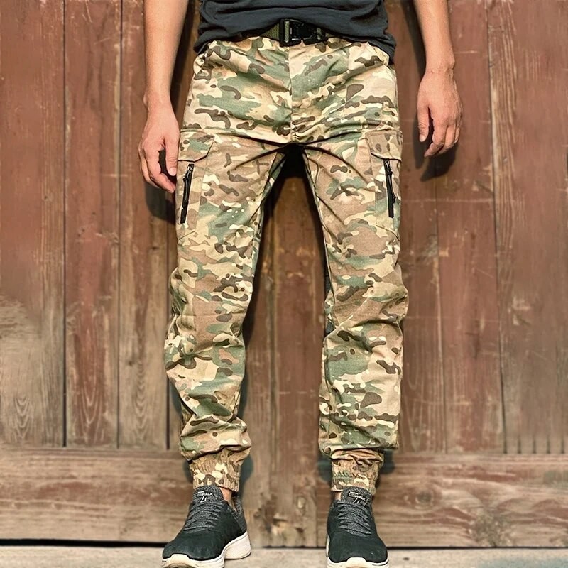 Mege Brand Tactical Jogger Pants Men streetwear US Army Military Camouflage Cargo Pants Work Trouser