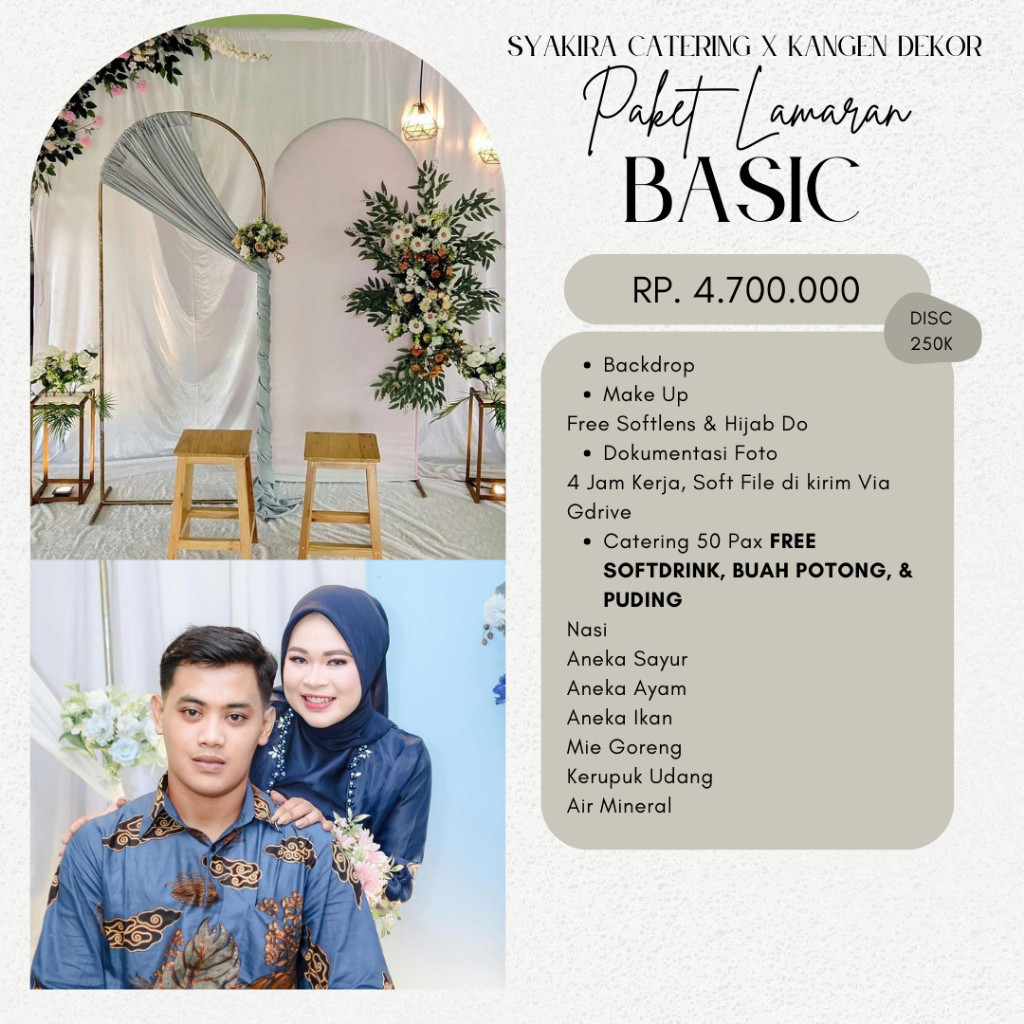 PAKET LAMARAN BASIC // ENGAGEMENT PACKAGE // LAMARAN MURAH // DEKORASI LAMARAN // BACKDROP MURAH // 