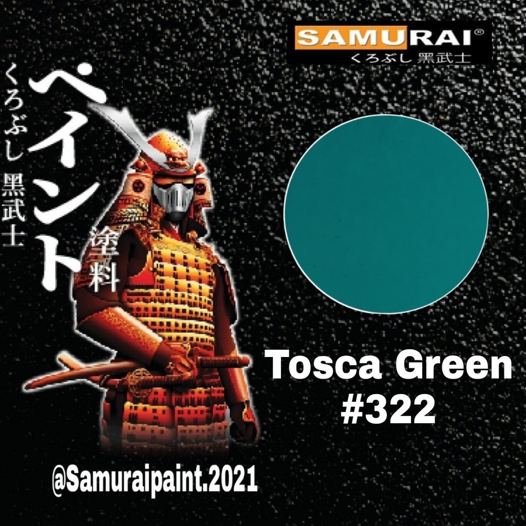 

Tosca Green 322 / Hijau Toska / ijo Toska / cat samurai / pilok samurai / samurai paint