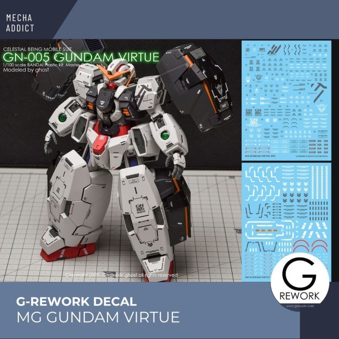 Water Slide Decal MG Gundam Virtue by G-rework