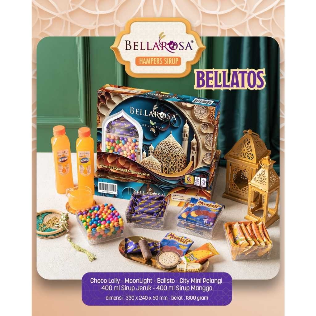 

DISKON MISS TI - BELLAROSA PARCEL KUE LEBARAN PAKET BELLATOS KUE KERING + SIRUP