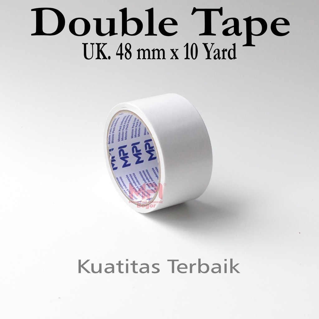 

Double Tape Kertas 48 mm x 10 yard / Double Tape 2 Inch - Master Pack Indonesia Bogor