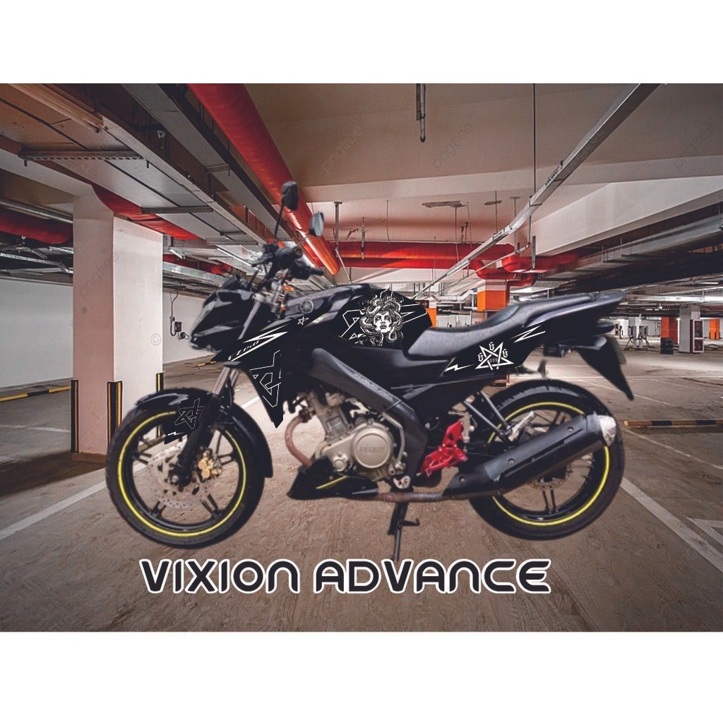 DECAL STIKER STIKER DECAL MEDUSA STRIPING LIS BODY MOTOR VIXION ADVANCE  2017 -2018 VARIASI STIKER L