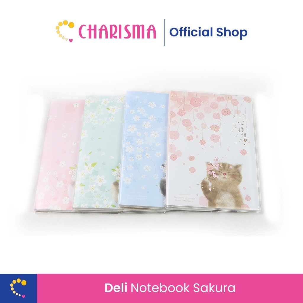 

Deli Pvc Notebook - Buku Catatan Motif Sakura 97610