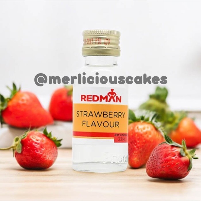 

Redman Strawberry Flavour Perasa Perisa Makanan Kue Minuman Stroberi