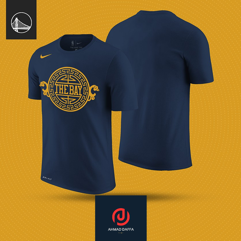 NBA - Golden State Warriors THE BAY LOGO Tshirt Baju Kaos Basket