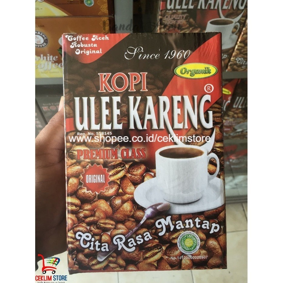 

Kopi Ulee Kareng Robusta Premium Organik kotak Lux 200 gr